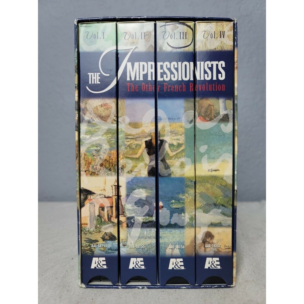 The Impressionists the Other French Revolution’ 4 Volumes 2001  A & E VHS tape